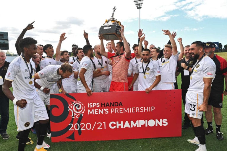 Team Wellington win the 2020-21 New Zealand Football Championship