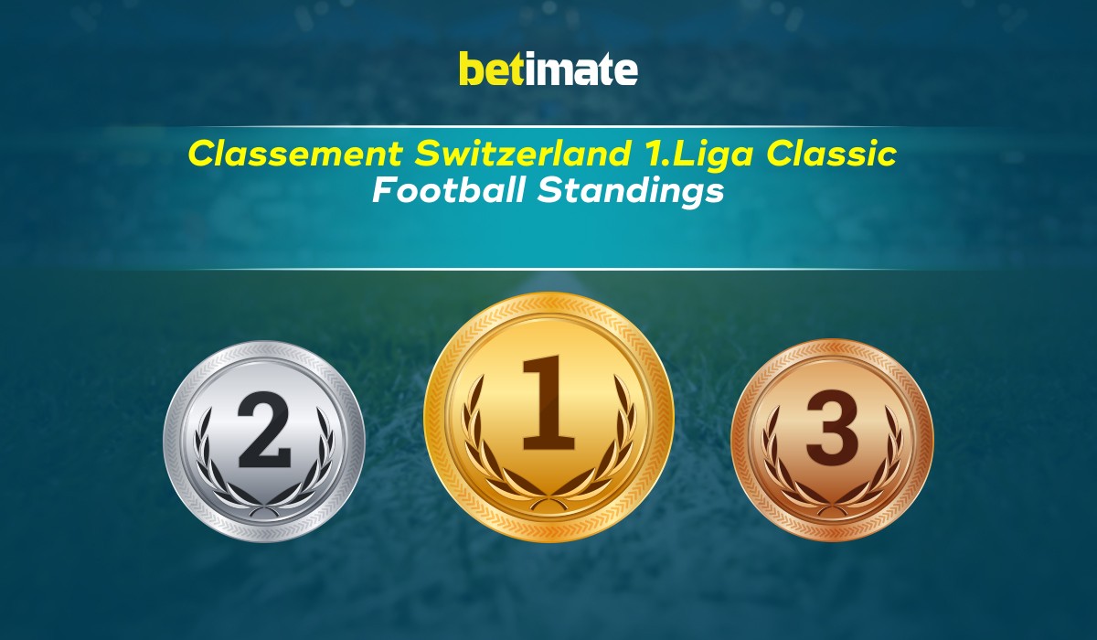 Mise à jour du classement Switzerland 1.Liga Classic | Tableau de la ligue  et classement des équipes