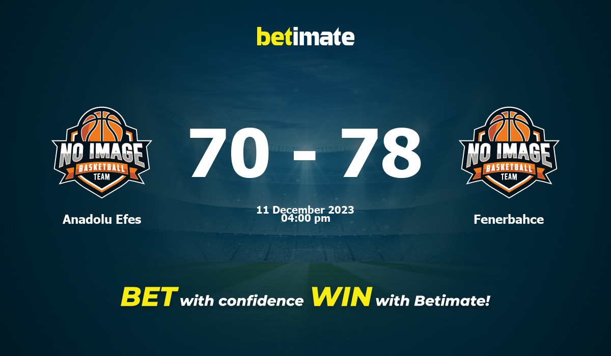 Anadolu Efes vs Fenerbahce Basketball Prediction, Odds & Betting Tips 12/11/2023