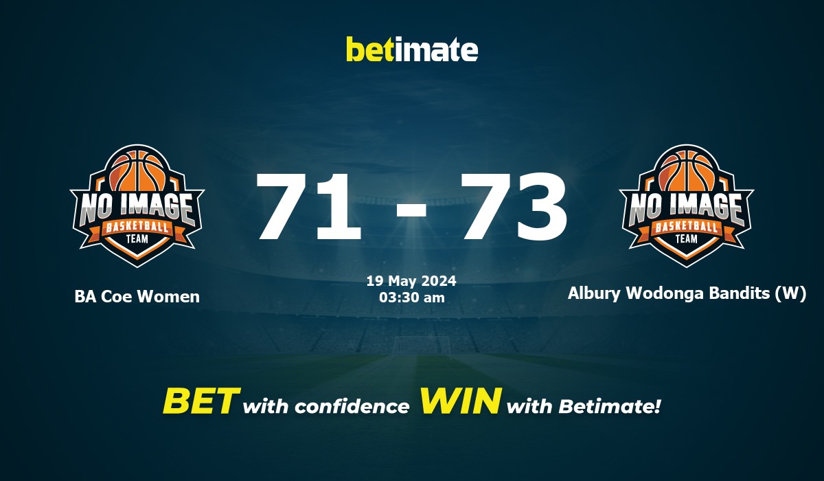 BA Coe Women vs Albury Wodonga Bandits (W) Basketball Prediction, Odds & Betting Tips 05/19/2024