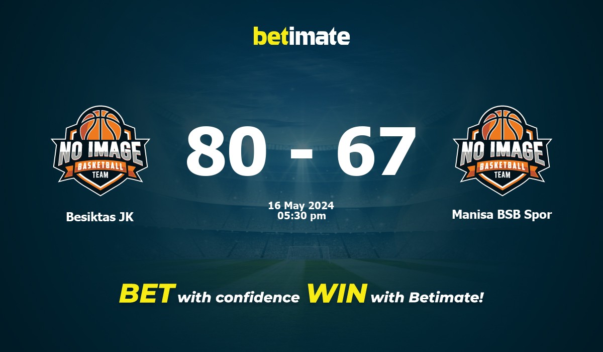 Besiktas JK vs Manisa BSB Spor Basketball Prediction, Odds & Betting Tips 05/16/2024
