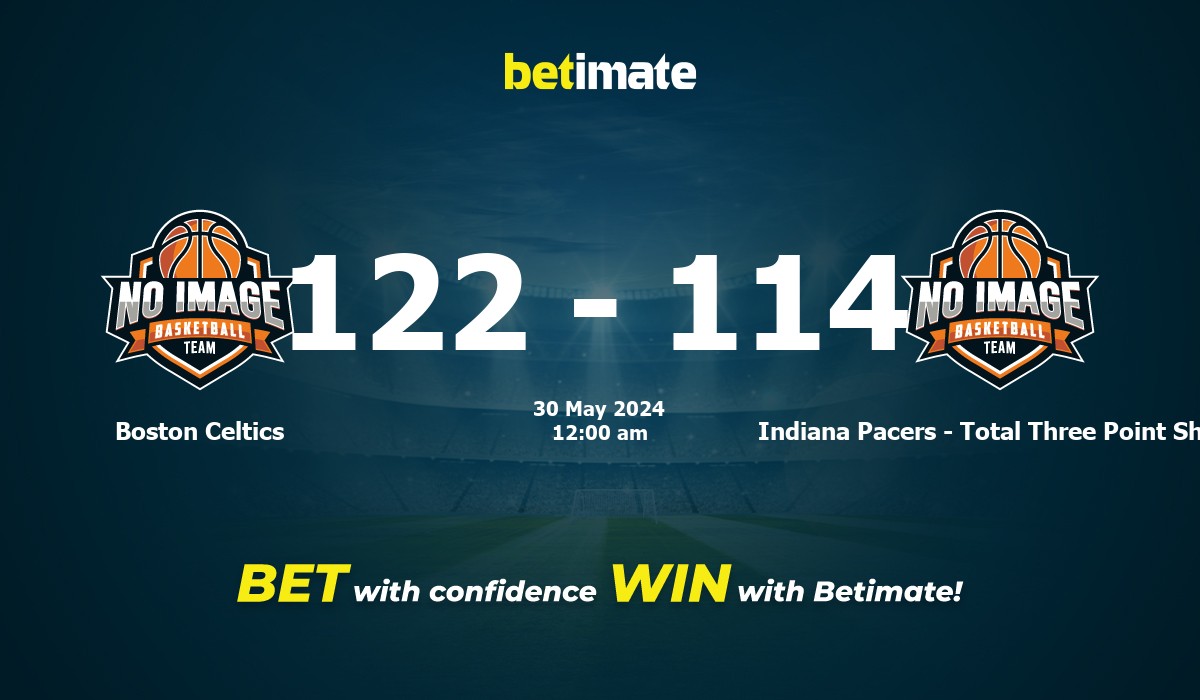 Boston Celtics vs Indiana Pacers - Total Three Point Shots Basketball Prediction, Odds & Betting Tips 05/30/2024