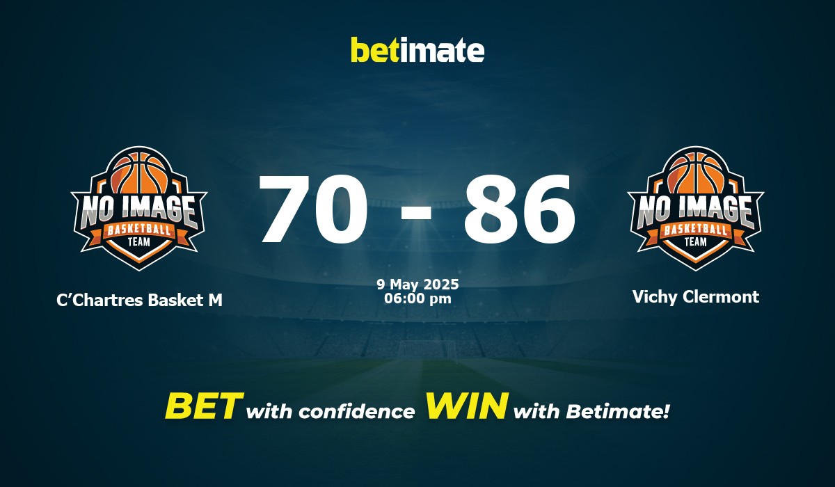 C’Chartres Basket M vs Vichy Clermont Basketball Prediction, Odds & Betting Tips 05/09/2025