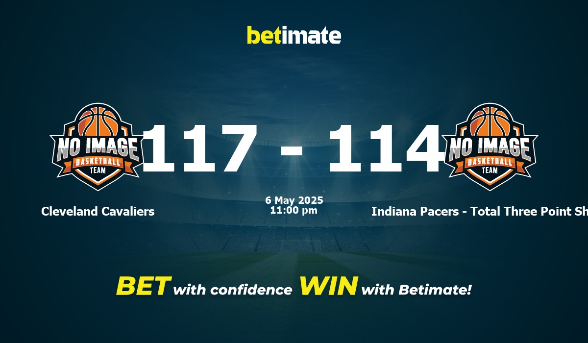 Cleveland Cavaliers vs Indiana Pacers - Total Three Point Shots Basketball Prediction, Odds & Betting Tips 05/06/2025