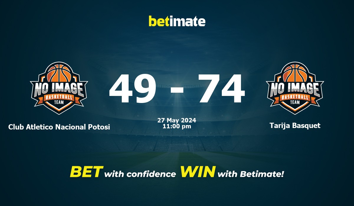 Club Atletico Nacional Potosi vs Tarija Basquet Basketball Prediction, Odds & Betting Tips 05/27/2024