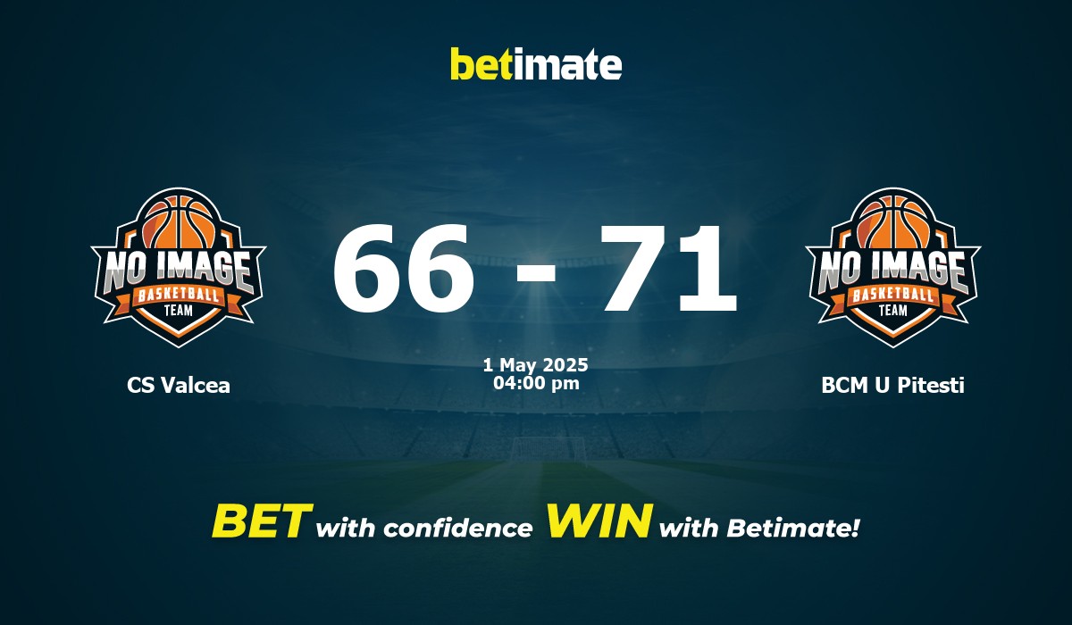 CS Valcea vs BCM U Pitesti Basketball Prediction, Odds & Betting Tips 05/01/2025