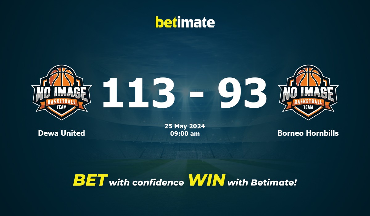 Dewa United vs Borneo Hornbills Basketball Prediction, Odds & Betting Tips 05/25/2024