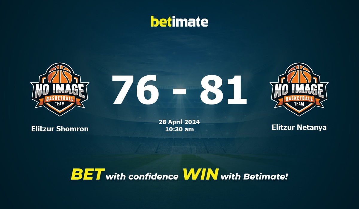 Elitzur Shomron vs Elitzur Netanya Basketball Prediction, Odds & Betting Tips 04/28/2024