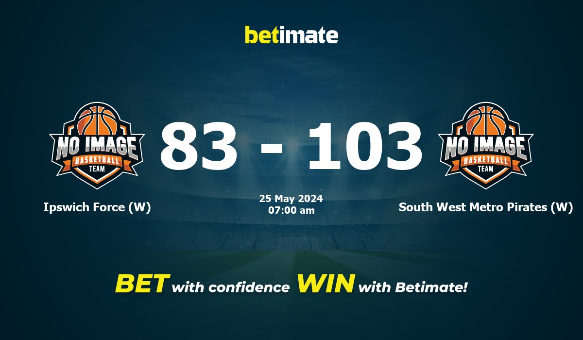 Ipswich Force (W) vs South West Metro Pirates (W) Basketball Prediction, Odds & Betting Tips 05/25/2024