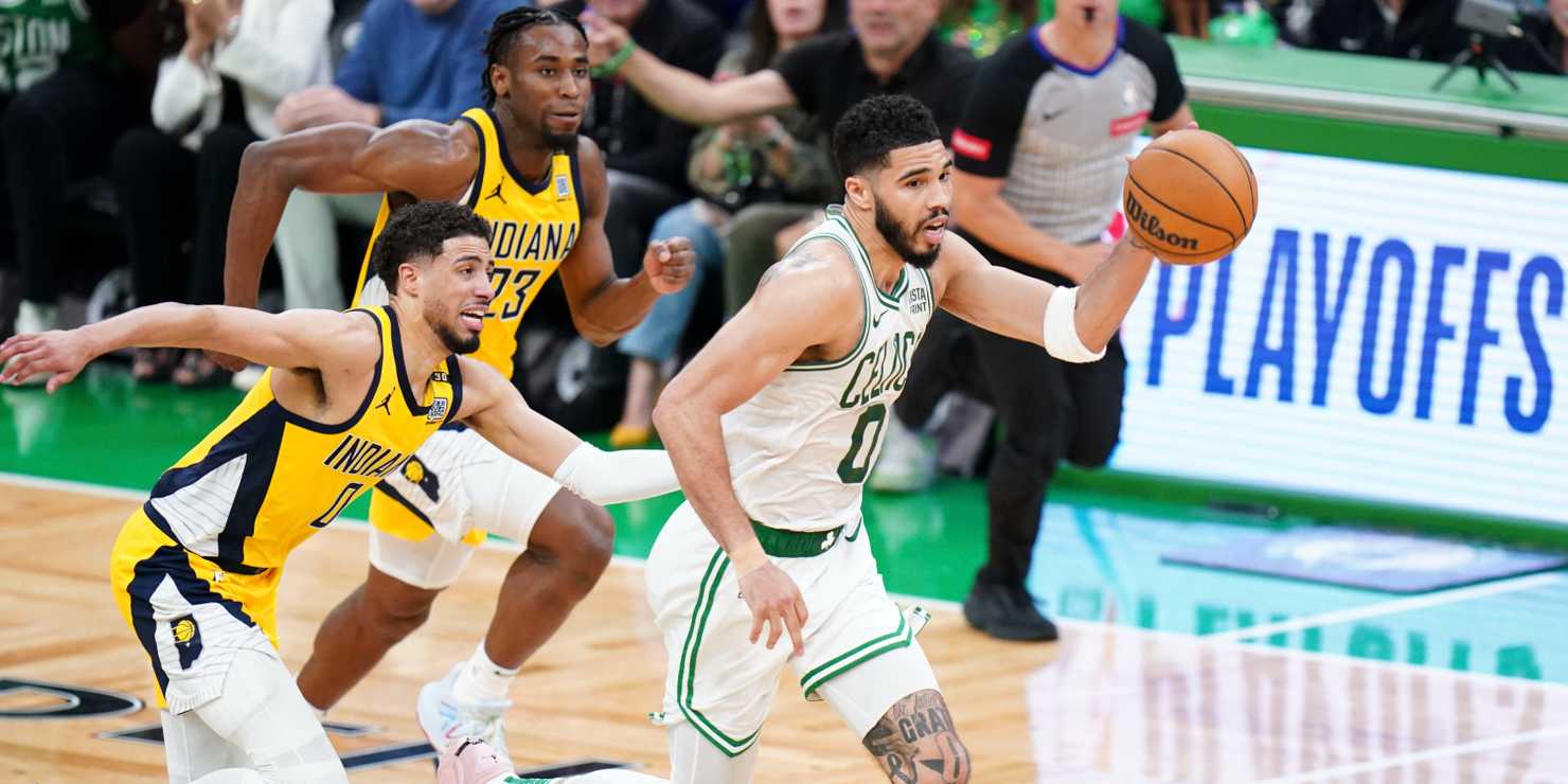 Jaylen Brown Highlights Jayson Tatum's Late Awakening in Celtics' Game 1 Victory against Pacers