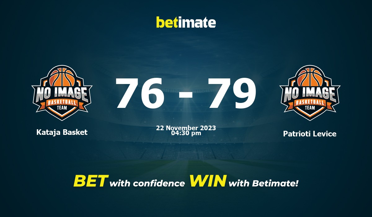Kataja Basket vs Patrioti Levice Basketball Prediction, Odds & Betting Tips 11/22/2023