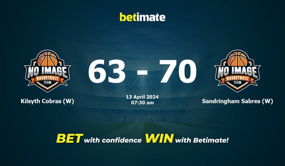 Kilsyth Cobras (W) vs Sandringham Sabres (W) Basketball Prediction, Odds & Betting Tips 04/13/2024