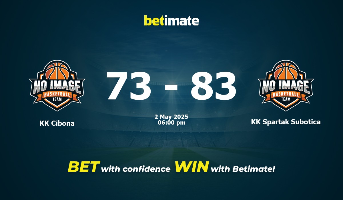 KK Cibona vs KK Spartak Subotica Basketball Prediction, Odds & Betting Tips 05/02/2025
