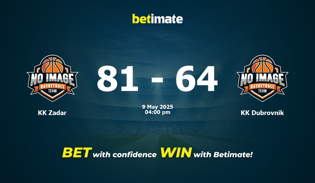 KK Zadar vs KK Dubrovnik Basketball Prediction, Odds & Betting Tips 05/09/2025