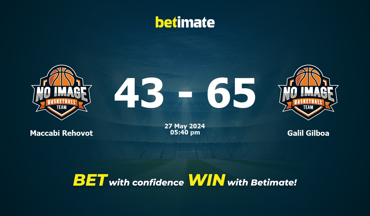 Maccabi Rehovot vs Galil Gilboa Basketball Prediction, Odds & Betting Tips 05/27/2024