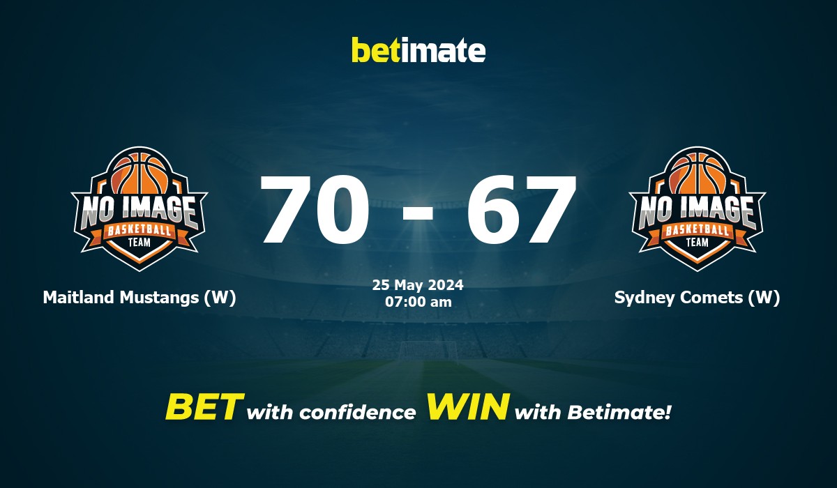 Maitland Mustangs (W) vs Sydney Comets (W) Basketball Prediction, Odds & Betting Tips 05/25/2024