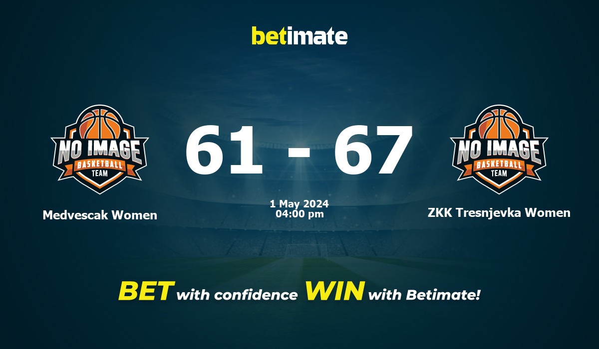 Medvescak Women vs ZKK Tresnjevka Women Basketball Prediction, Odds & Betting Tips 05/01/2024
