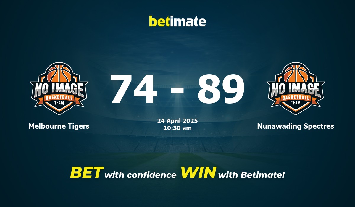 Melbourne Tigers vs Nunawading Spectres Basketball Prediction, Odds & Betting Tips 04/24/2025