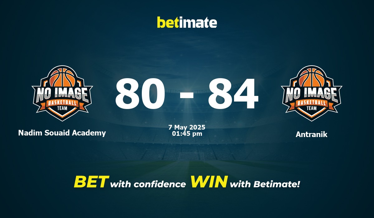 Nadim Souaid Academy vs Antranik Basketball Prediction, Odds & Betting Tips 05/07/2025