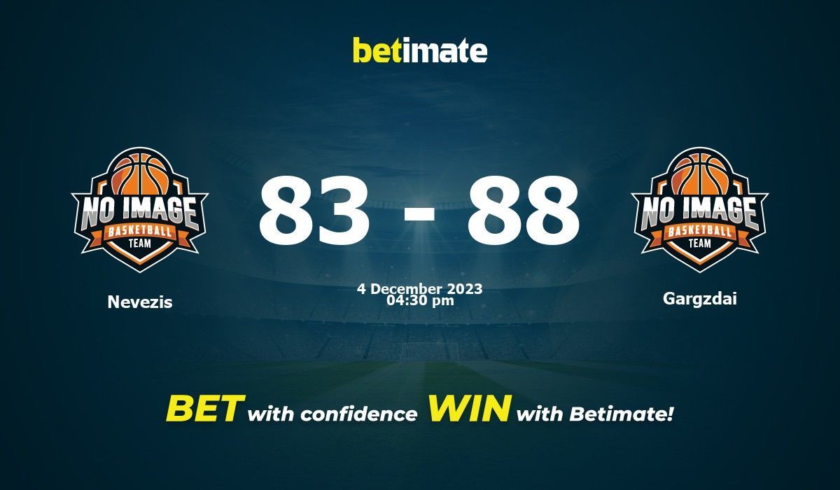 Nevezis vs Gargzdai Basketball Prediction, Odds & Betting Tips 12/04/2023