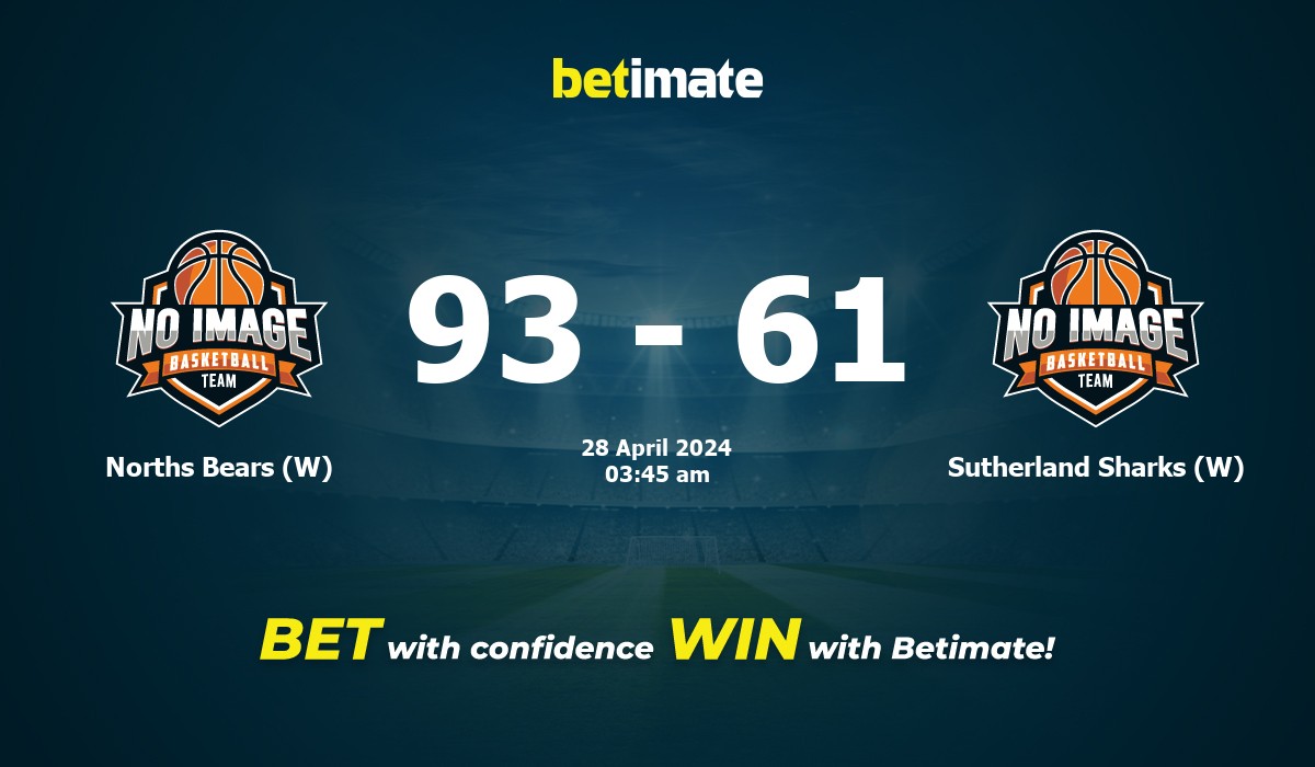Norths Bears (W) vs Sutherland Sharks (W) Basketball Prediction, Odds & Betting Tips 04/28/2024