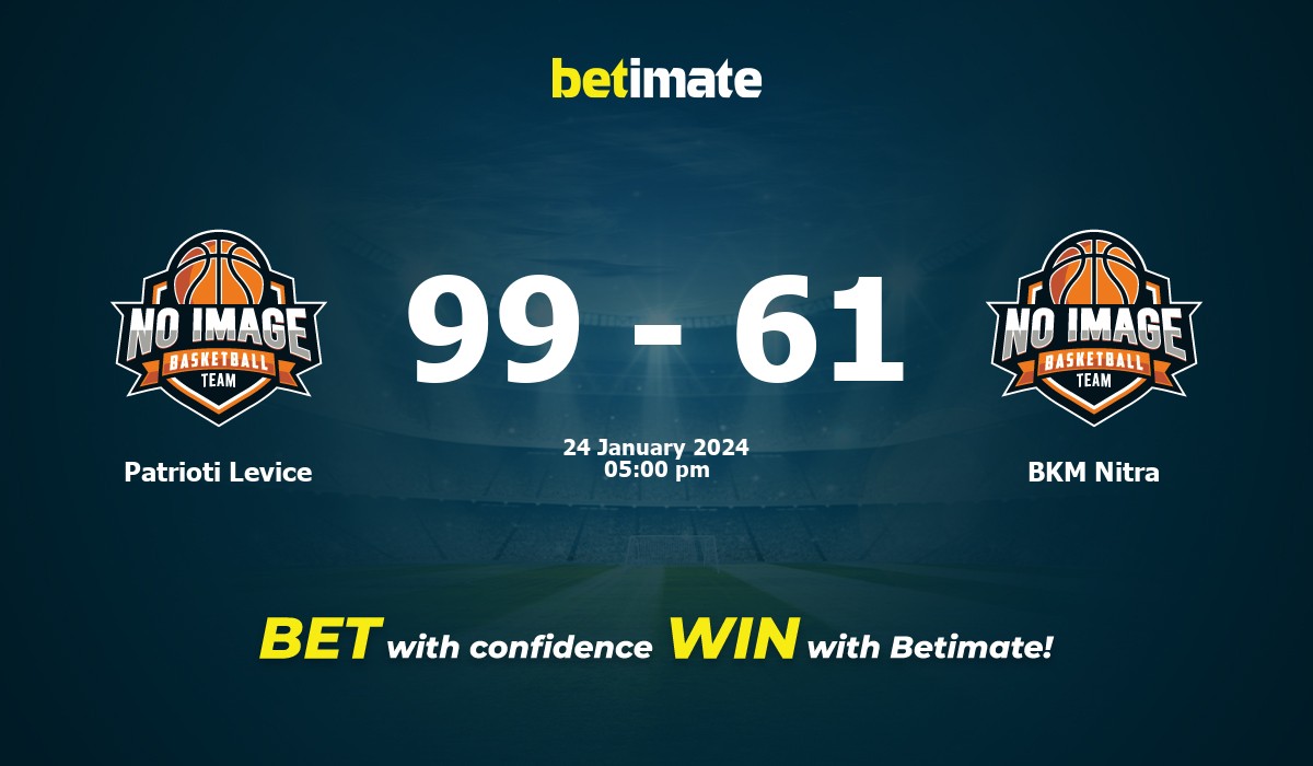 Patrioti Levice vs BKM Nitra Basketball Prediction, Odds & Betting Tips 01/24/2024