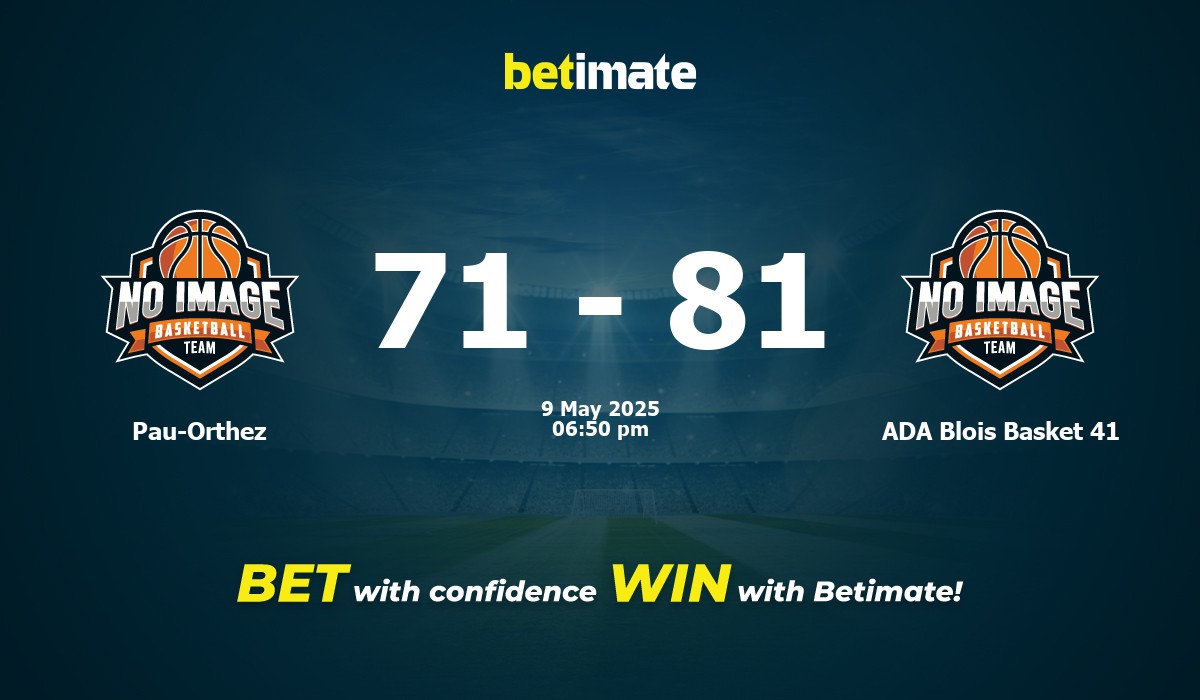 Pau-Orthez vs ADA Blois Basket 41 Basketball Prediction, Odds & Betting Tips 05/09/2025