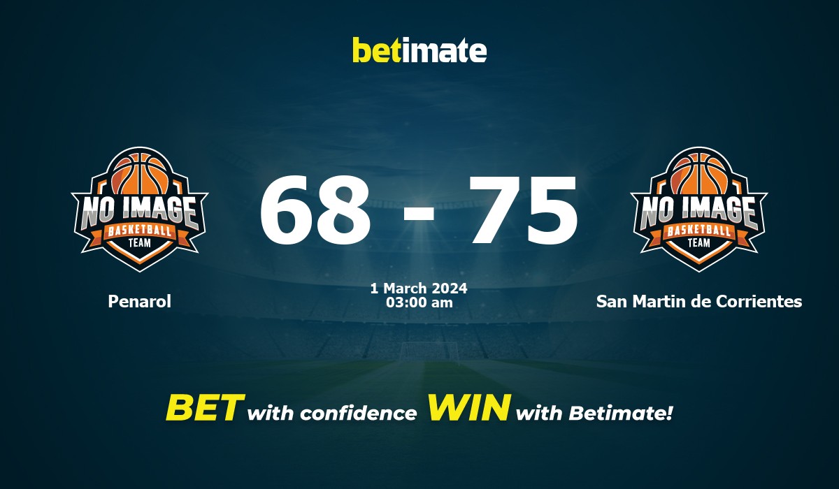 Penarol vs San Martin de Corrientes Basketball Prediction, Odds & Betting Tips 03/01/2024