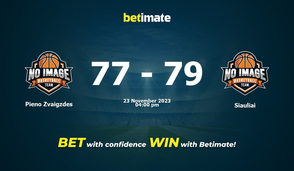 Pieno Zvaigzdes vs Siauliai Basketball Prediction, Odds & Betting Tips 11/23/2023