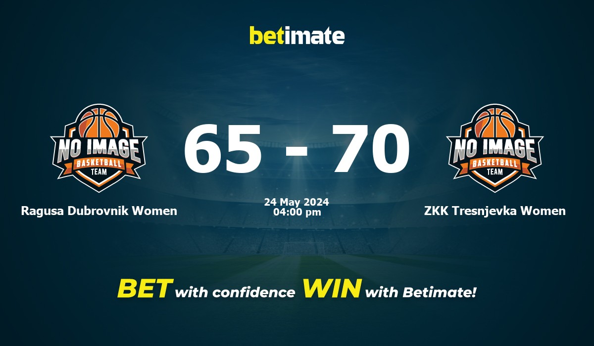 Ragusa Dubrovnik Women vs ZKK Tresnjevka Women Basketball Prediction, Odds & Betting Tips 05/24/2024