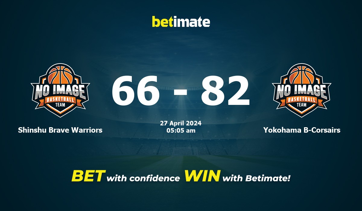 Shinshu Brave Warriors vs Yokohama B-Corsairs Basketball Prediction, Odds & Betting Tips 04/27/2024