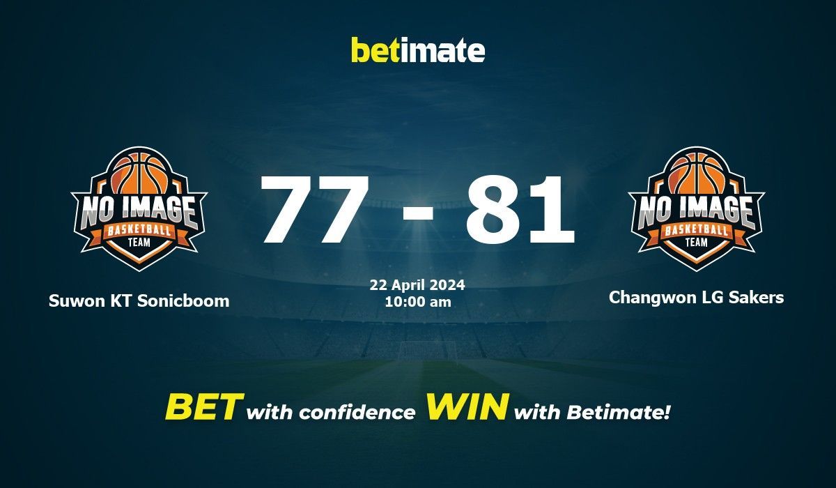 Suwon KT Sonicboom vs Changwon LG Sakers Basketball Prediction, Odds & Betting Tips 04/22/2024