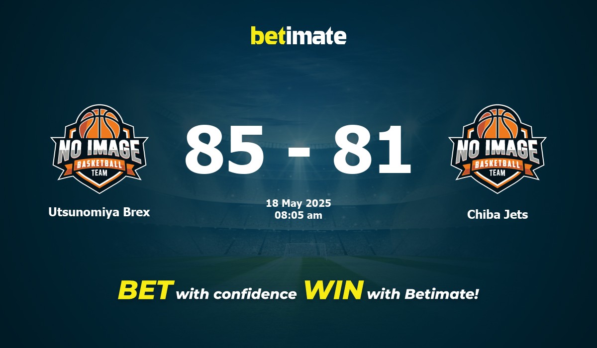 Utsunomiya Brex vs Chiba Jets Basketball Prediction, Odds & Betting Tips 05/18/2025