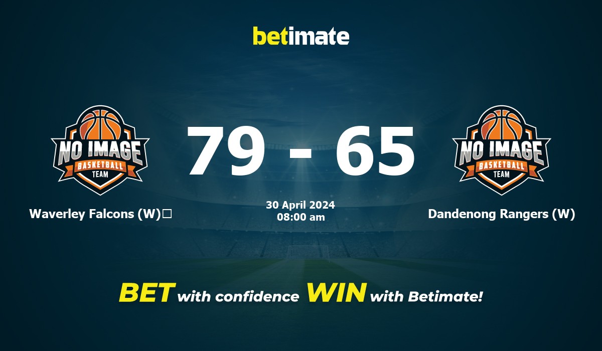 Waverley Falcons (W)	 vs Dandenong Rangers (W) Basketball Prediction, Odds & Betting Tips 04/30/2024