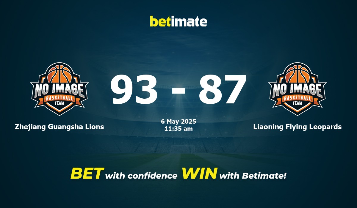 Zhejiang Guangsha Lions vs Liaoning Flying Leopards Basketball Prediction, Odds & Betting Tips 05/06/2025