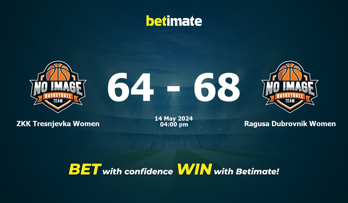 ZKK Tresnjevka Women vs Ragusa Dubrovnik Women Basketball Prediction, Odds & Betting Tips 05/14/2024